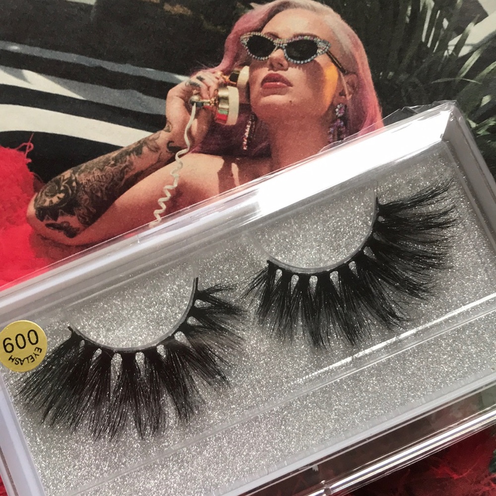 25 mm/ 3D mink eyelashes extra long extra thick #9